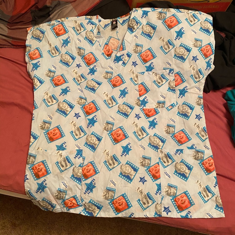 Marilyn Monroe scrub top